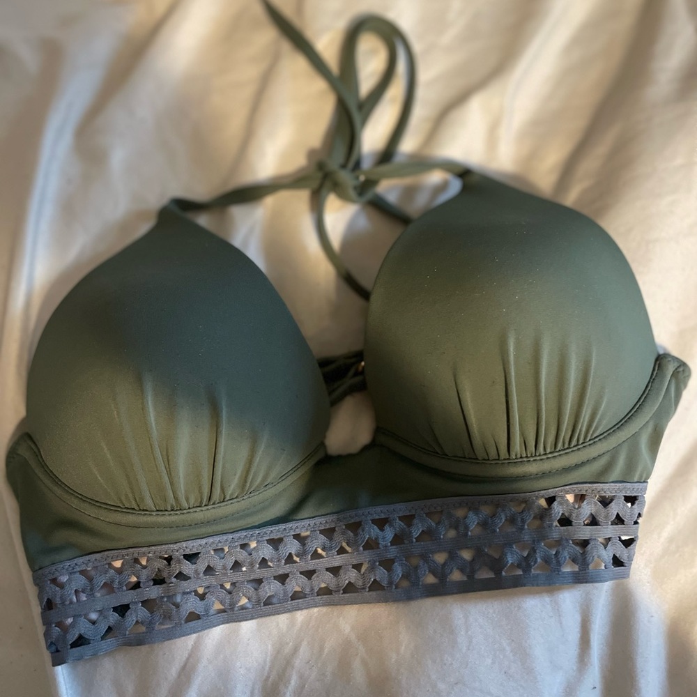 Green Bathing suit top